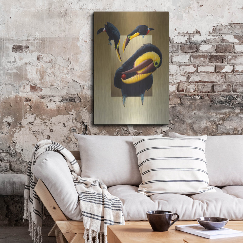 Luxe Toucans «Chestnut-Mandibled Toucans» par Har, H 36 po x l 24 po