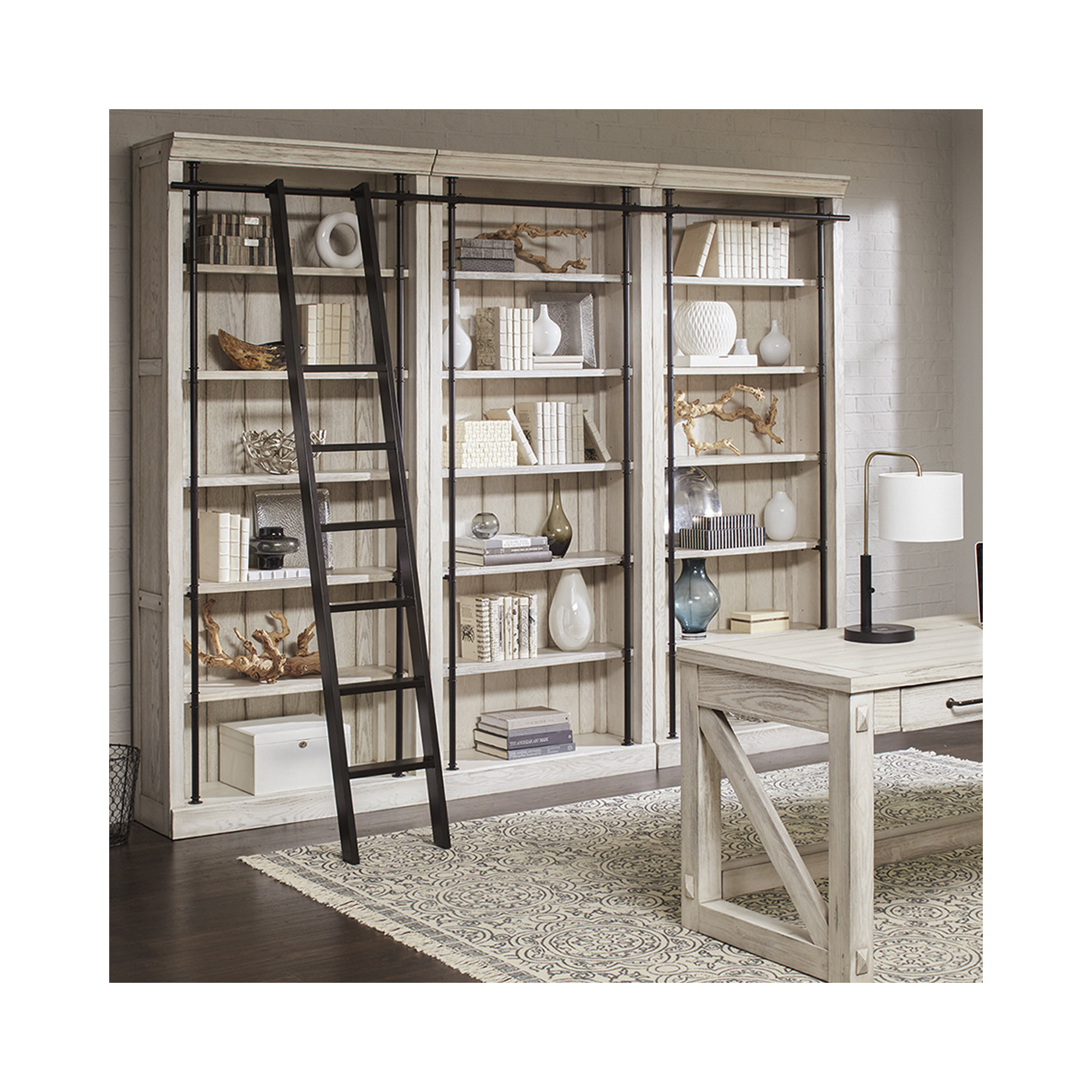 Lorna Bookcase, Rustic White