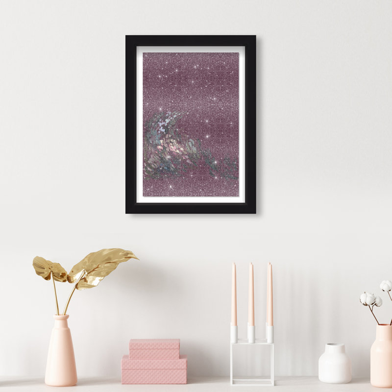A Spring Wave Print by Oliver Gal, 11.5"H x 16.5"W, Black Shadowbox