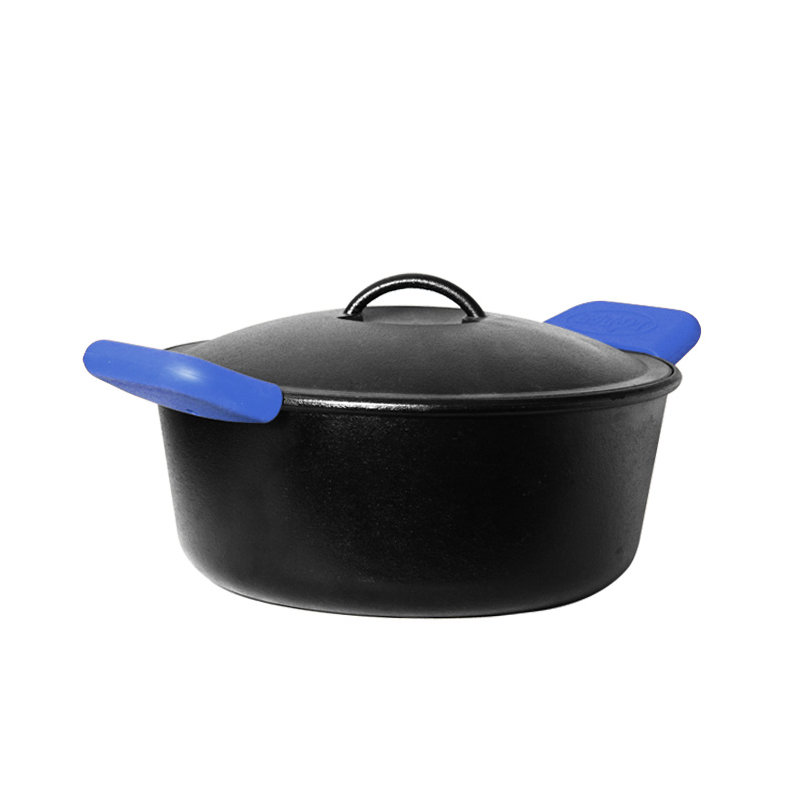 Porte-poignées en silicone Lodge, Bleu