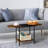 Double-Layer Retro Brown Industrial Style Tea Table