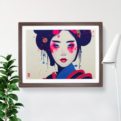 A Splashed Geisha Vol.6 Abstract - Single Picture Frame Print