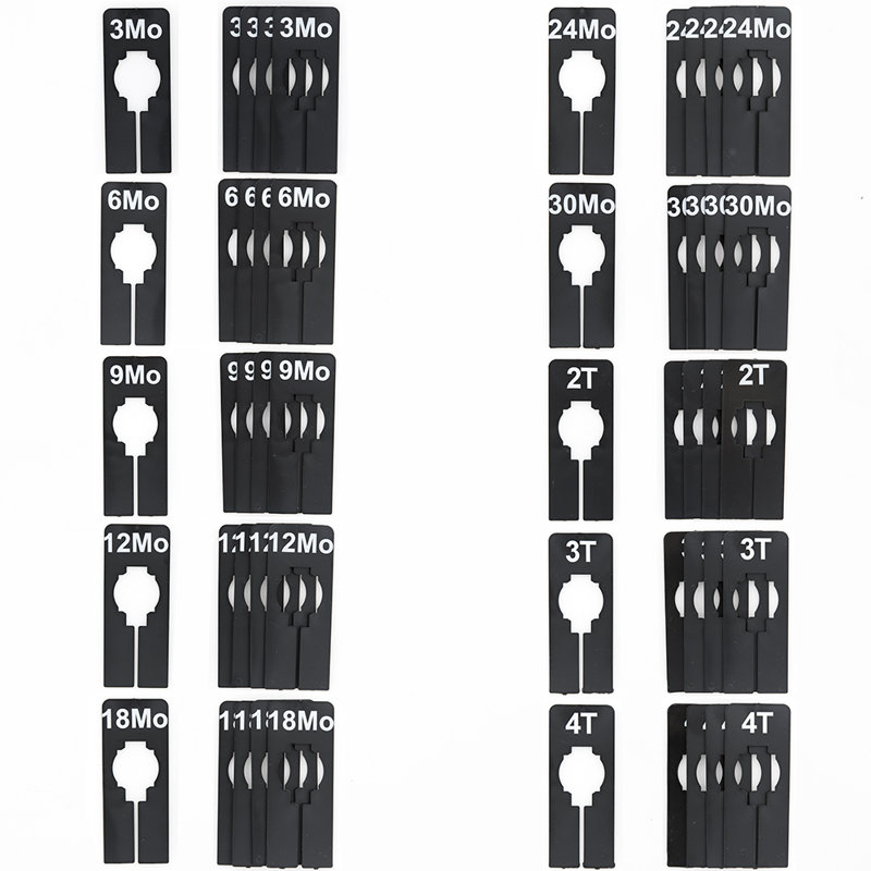 Kinser Plastic / Acrylic Size Dividers, White