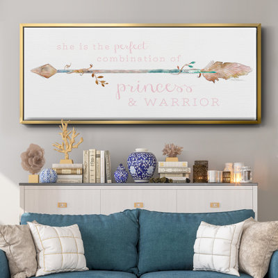 Princess & Warrior- Framed Canvas