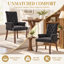 Chaise de salle à manger rembourrée en chenille Modern-123043501