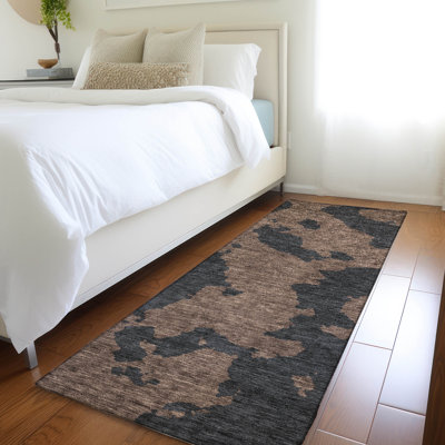 Premium Machine Washable Prisco Chocolate Rug