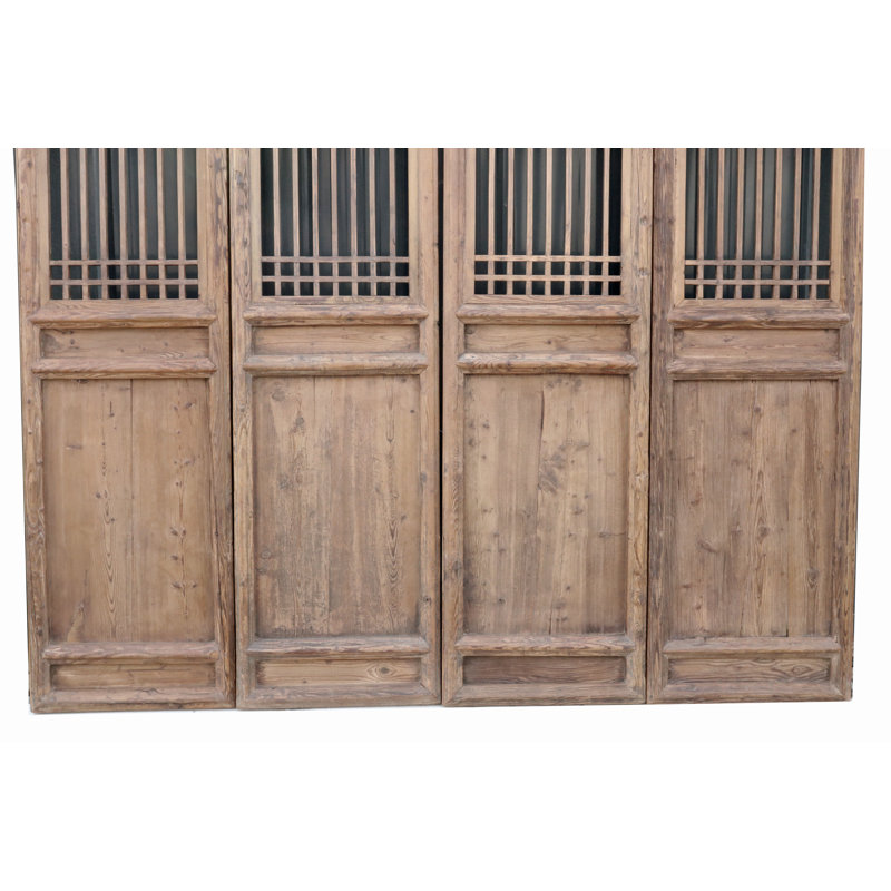 Portes moustiquaires pliantes en pin brut