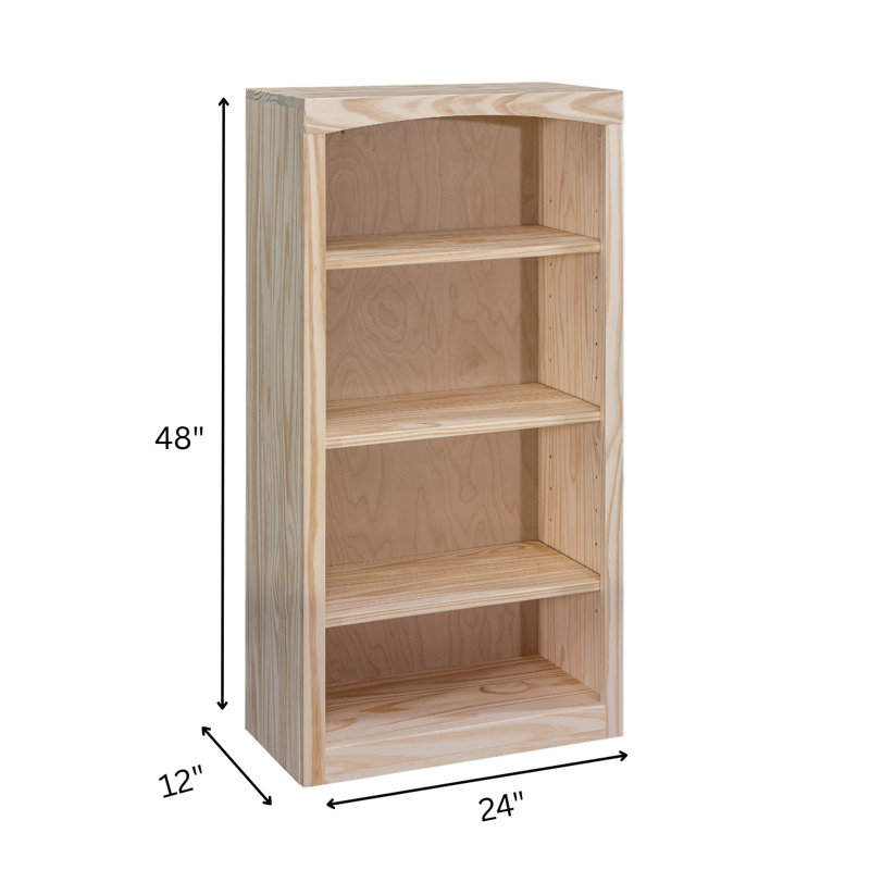 Bibliothèque classique Ossy, Sans finition, (4 tablettes) H 48 po x l 24 po x P 12 po