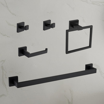 5-Piece 304 Stainless Steel Bathroom Hardware Set