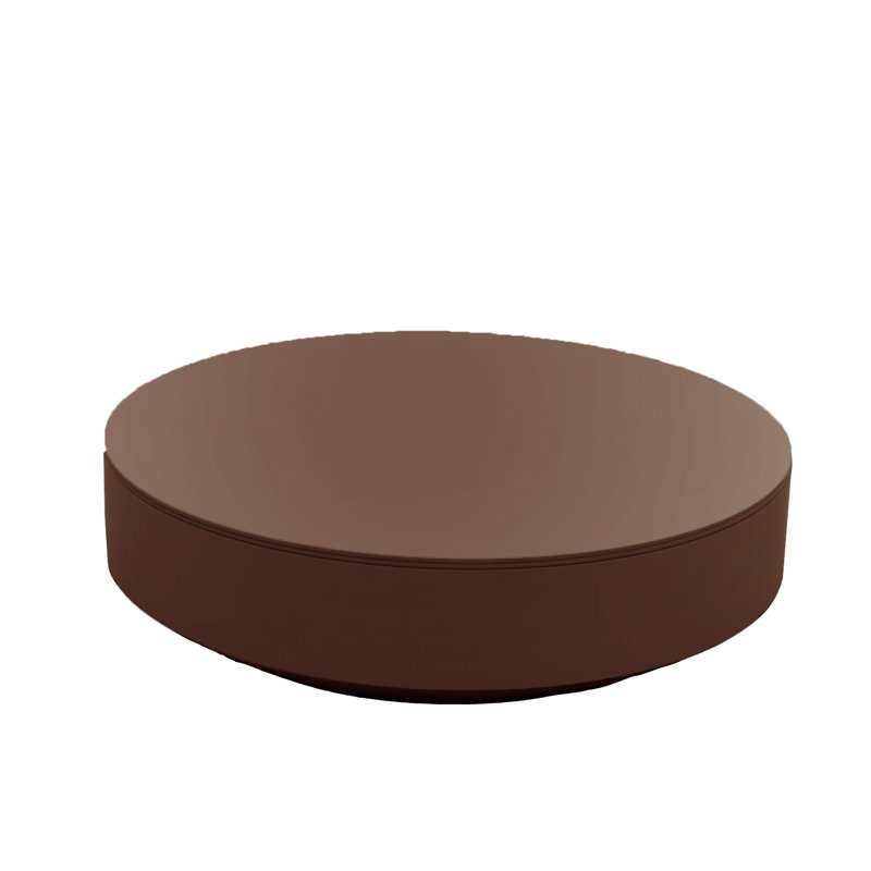 Vela Plastic Coffee Table, Bronze, 47.25"