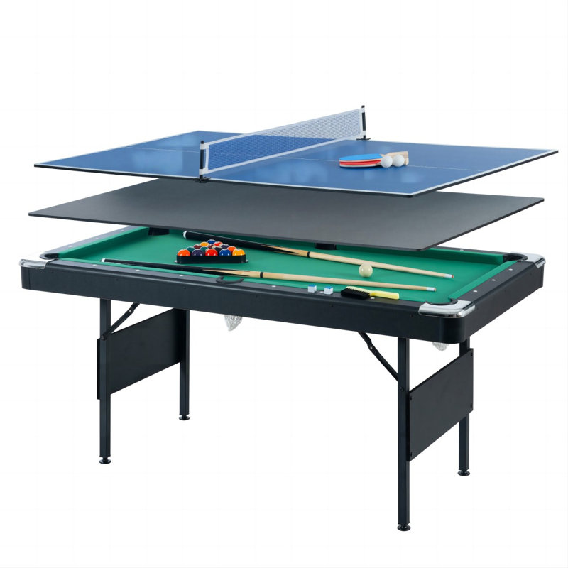 Table de jeu 3 en 1 Muilt, table de billard, table de tennis, table de billard, table de jeu, table de jeu pour enfants, jeux de table, mouvement familial