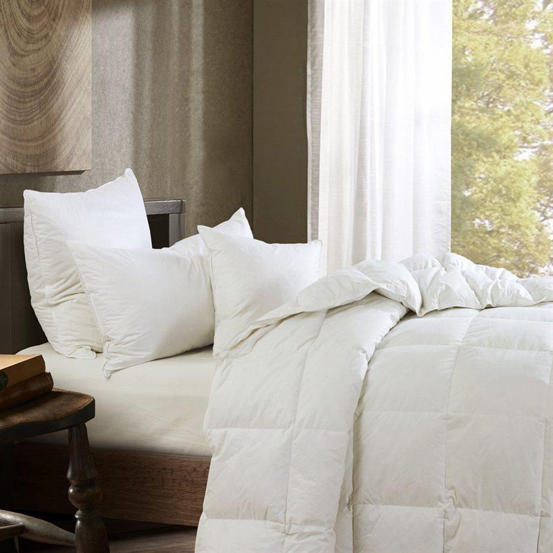 Insert White Cotton Shell 100% Polyester Ultra Soft Down Alternative Duvet Insert, Full
