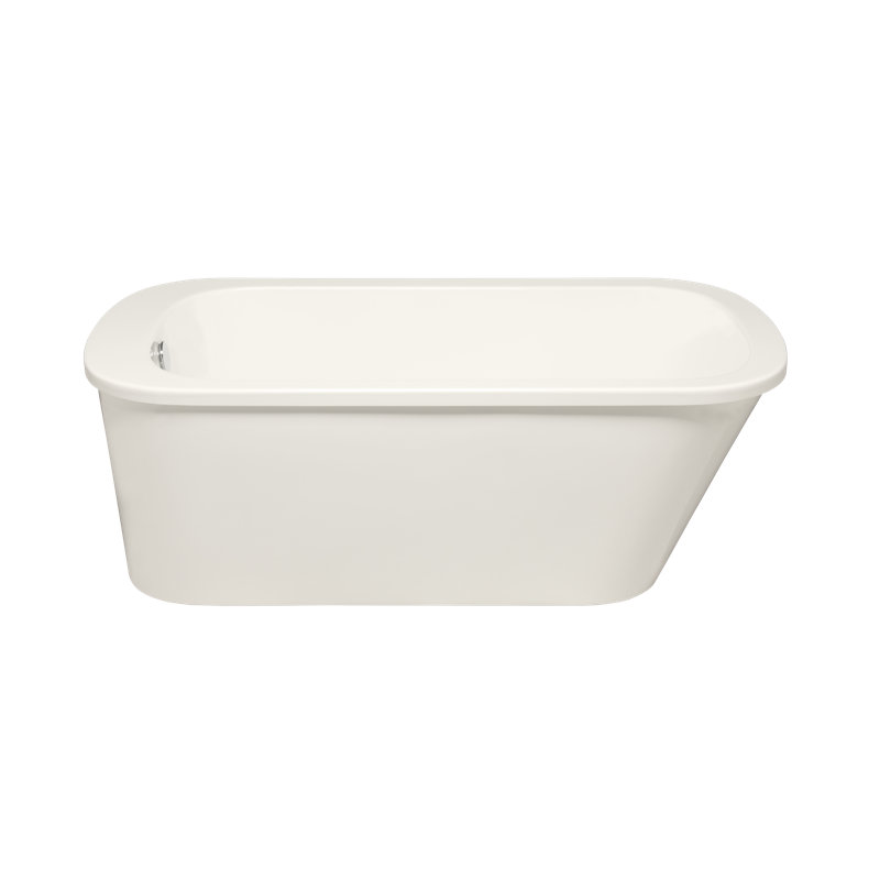 Portstewart 60" x 32" Freestanding Soaking Acrylic Bathtub, Biscuit