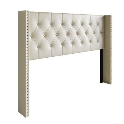 Joshuwa Upholstered Faux Leather Wingback Headboard