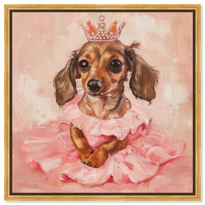Little Doxie Princess Canvas Kids Art Prints by Art Remedy