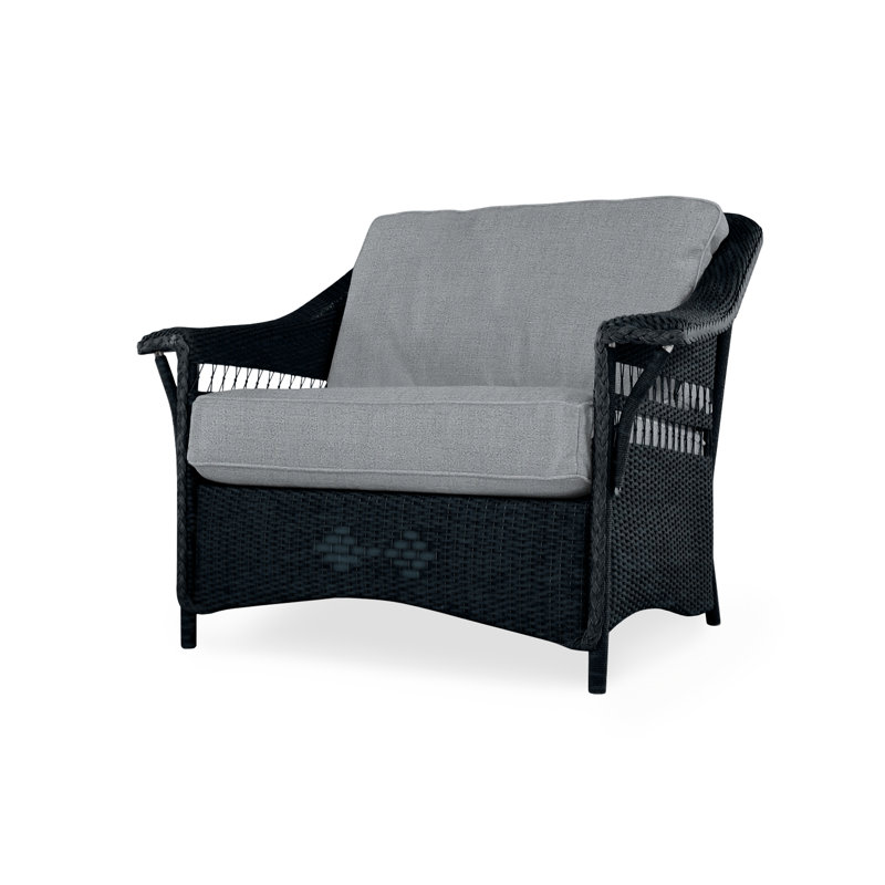 Nantucket Outdoor Lounge Chair, Aman Capri, Ebony