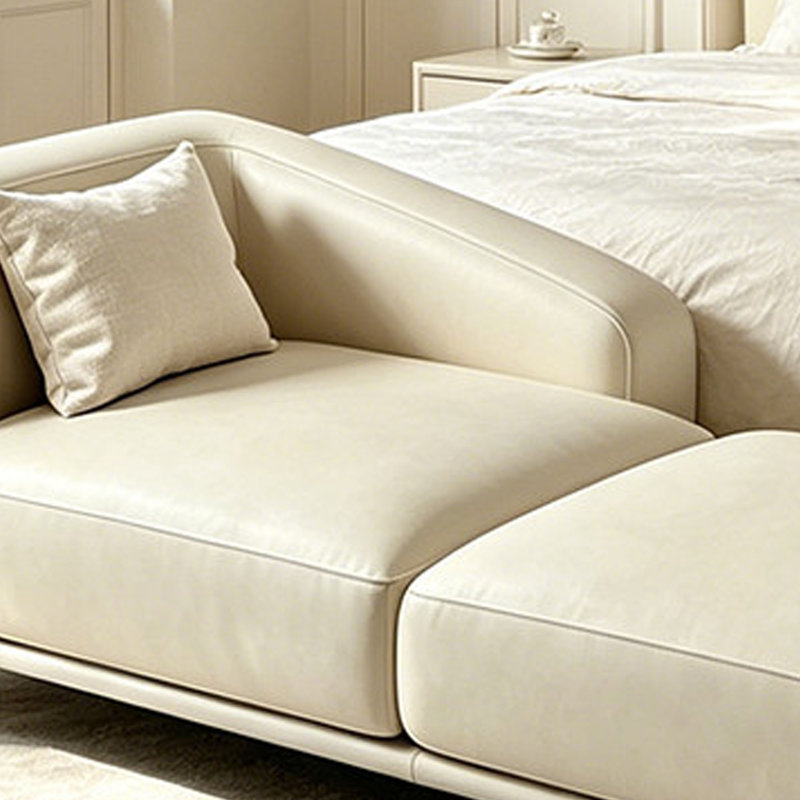Chaise longue d'intérieur simple en similicuir