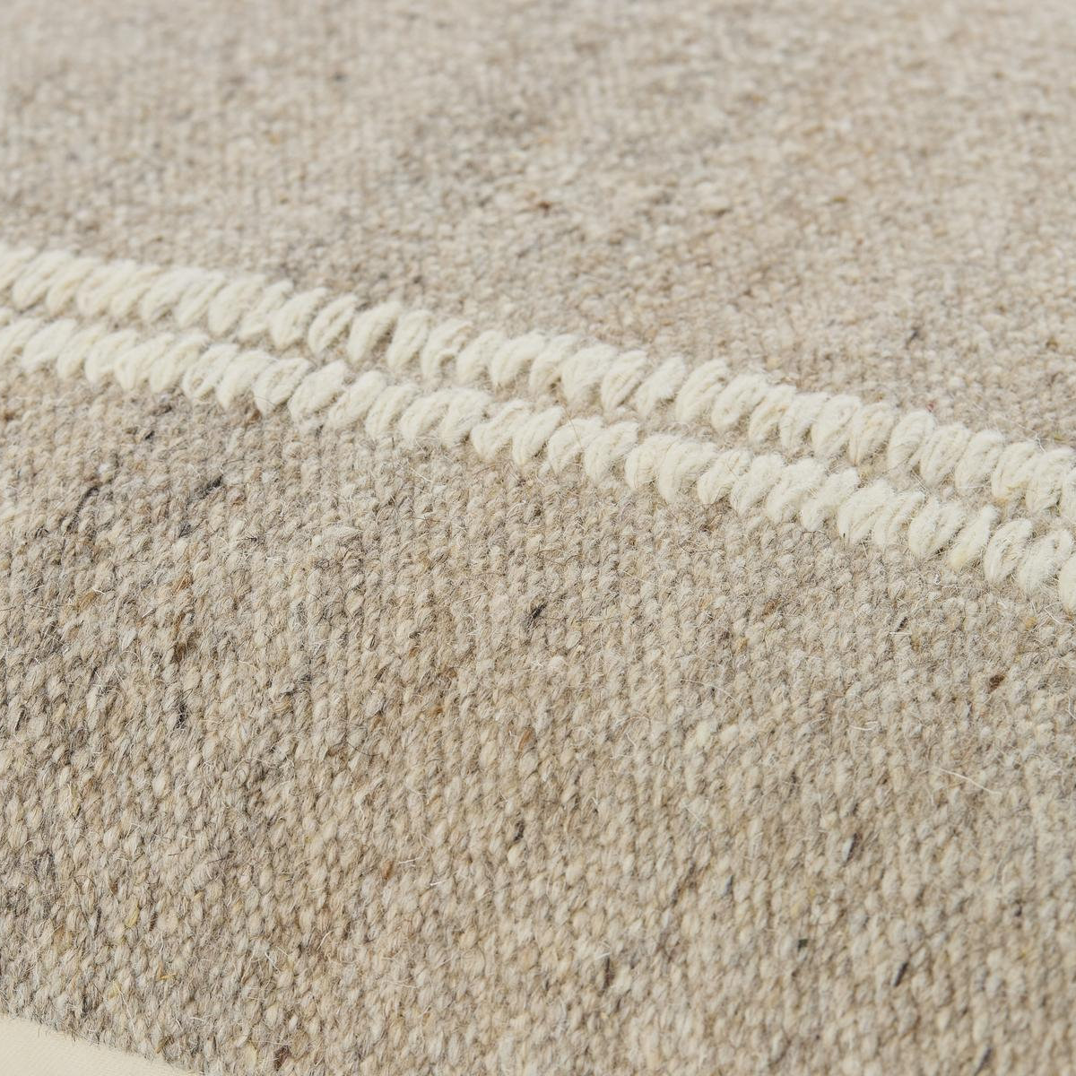 Jundah Cotton Pillow Cover, Square 20", Polyester, Beige