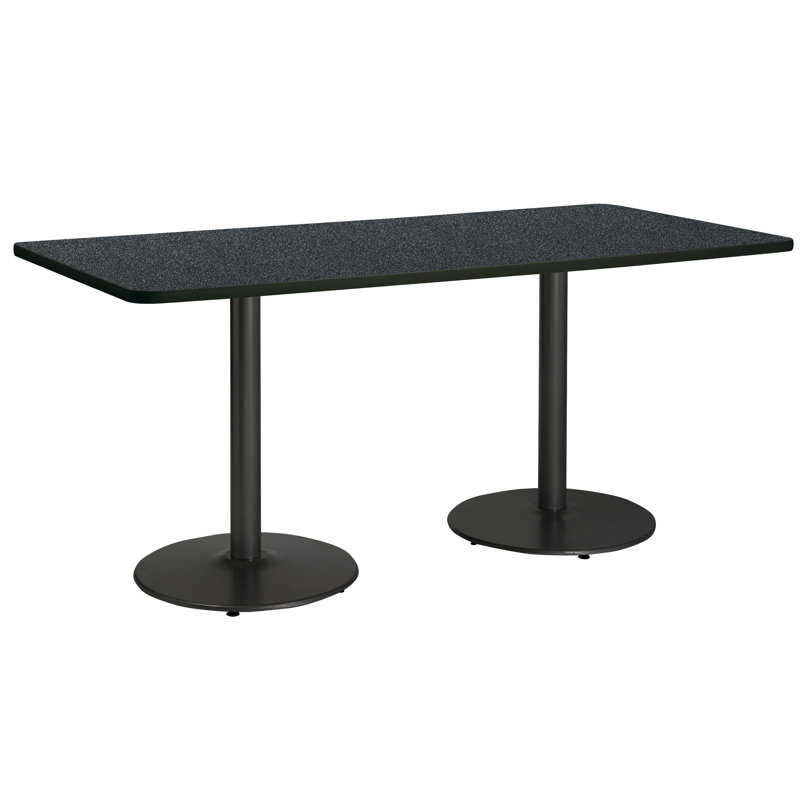 Table de pause en métal 96 po, Noir, Graphite nebula, H 36 po x L 96 po x l 42 po