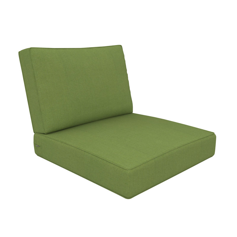 Outdoor Sunbrella Lounge Chair Cushion, Spectrum Cilantro Sunbrella® Plainweave