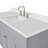 Hamlet 55'' Single Bathroom Vanity with White Quartz Top-26649253