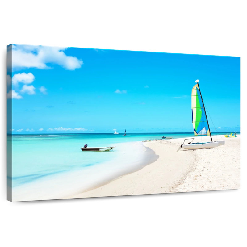 Gillard naviguant à Aruba, H 26 po x l 39 po