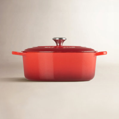 Enameled Cast Iron Oval Dutch Oven