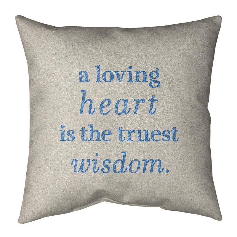 Reversible Throw Pillow, White/Blue, 36" H x 36" W