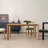 Natural solid wood dining table-584868003