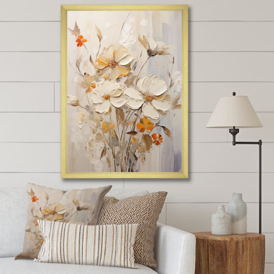 «Seasonal Serenity Blooms In Minimalisme», reproduction sur toile
