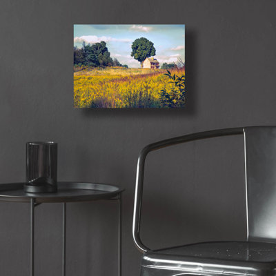 House on a Hill' by John Rivera, Acrylic Glass Wall Art