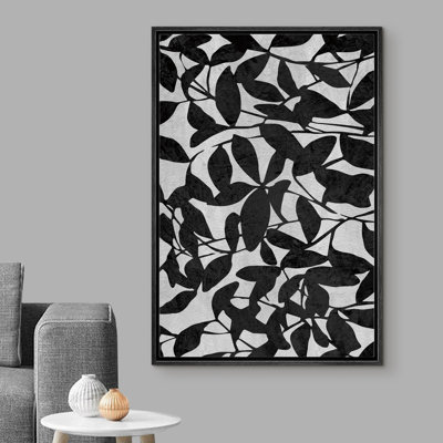" Plant Vine & Leaf Silhouette "