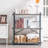 3 Tier Industrial Style Open Bookshelf with Metal Frame for Freestanding Placement-1106287234