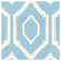 Dhurries Hand Woven Flat Weave Wool/Cotton Geometric Rug in Ivory/Blue