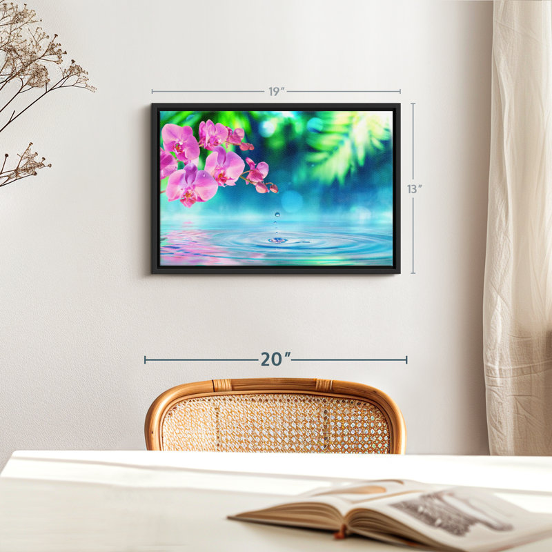 Floral et botanique «Zen Garden Orchid», H 13 po x l 19 po