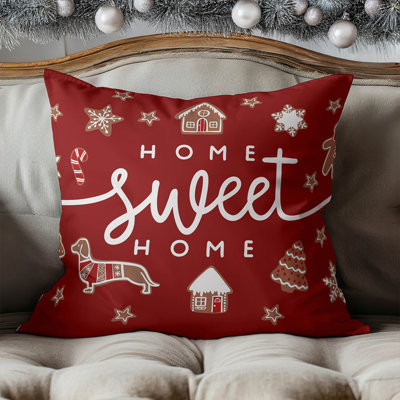 Coussin décoratif Gingerbread Home Sweet Home