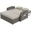 Chaise longue double en osier PE avec dossier réglable PE-491344607