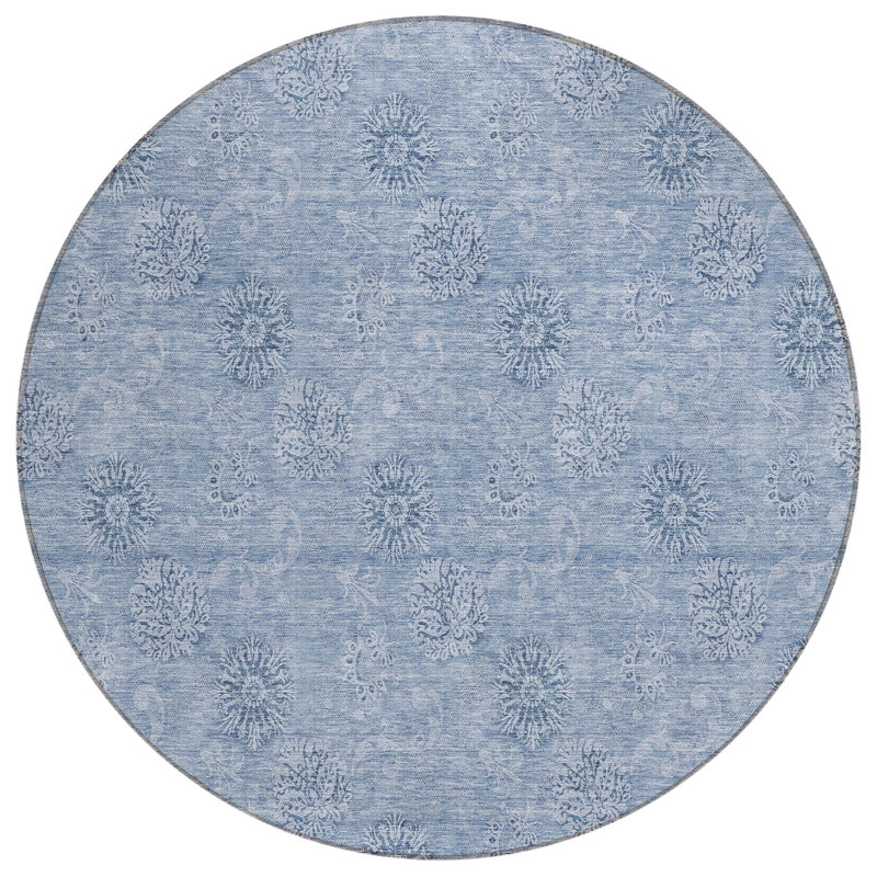 Tapis d'entrée antidérapant Leis, Rond 8 pi