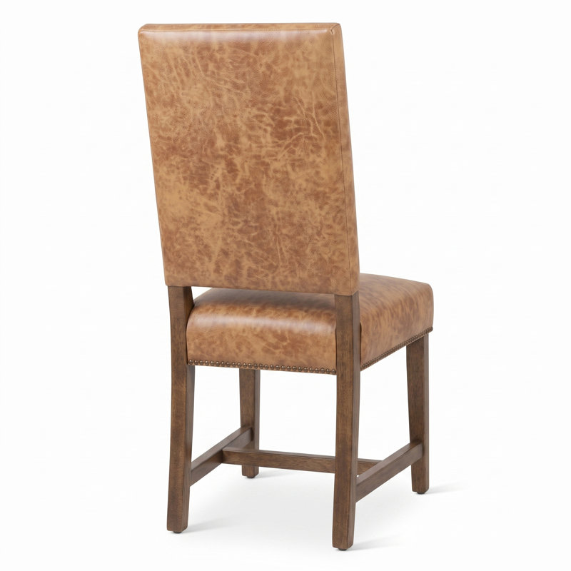 Darcy Leather Dining Chair, Warm Brown