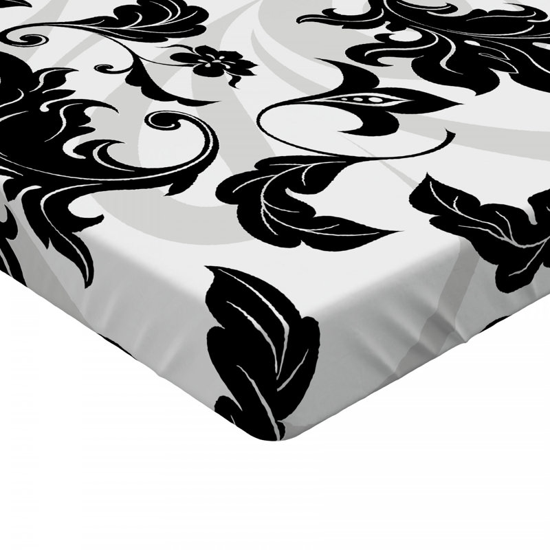 Microfiber Floral Fitted Sheet, Full Fitted Sheet