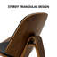 Fauteuil d'appoint en cuir Mid Century Modern