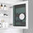 20''X26'' Bathroom Medicine Storage Cabinet - Wooden Door. Wall Mounted. White. Organizer. Detail Makeup Mirror. Mirror White Engineered Wood. Recessed/Surface. Concealed Space. Right Door
