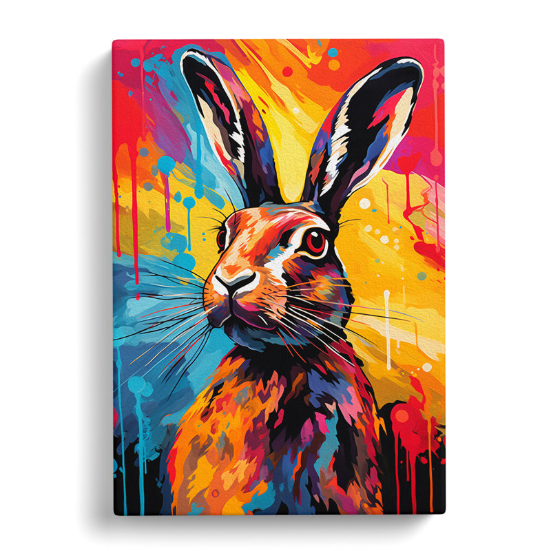 Hare Colour Field No.2 - Print, 76cm H x 50cm W x 3cm D