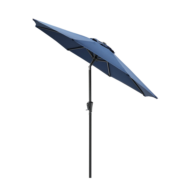 Parasol de marché 108 po Ruel, Bleu marine, 9 pi