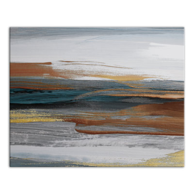 Impression sur toile marine et rouille