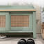 Banc vert en bois massif