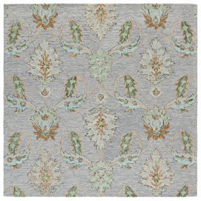 Jardin Hand Tufted Wool;Cotton Floral Indoor Rug