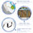 120cm Round Portable Folding Table with 4 Chairs