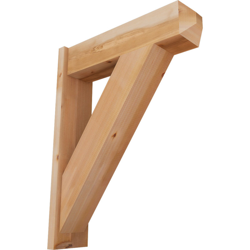 Artisan traditionnel en bois rustique, Cèdre rouge occidental l 7 1/2 po (lisse), P 28 po x H 36 po
