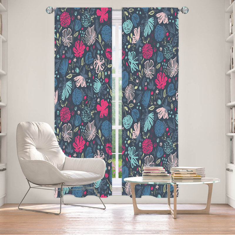 Paire de rideaux obscurcissant en polyester Everlyse, L 20 po x L 82 po